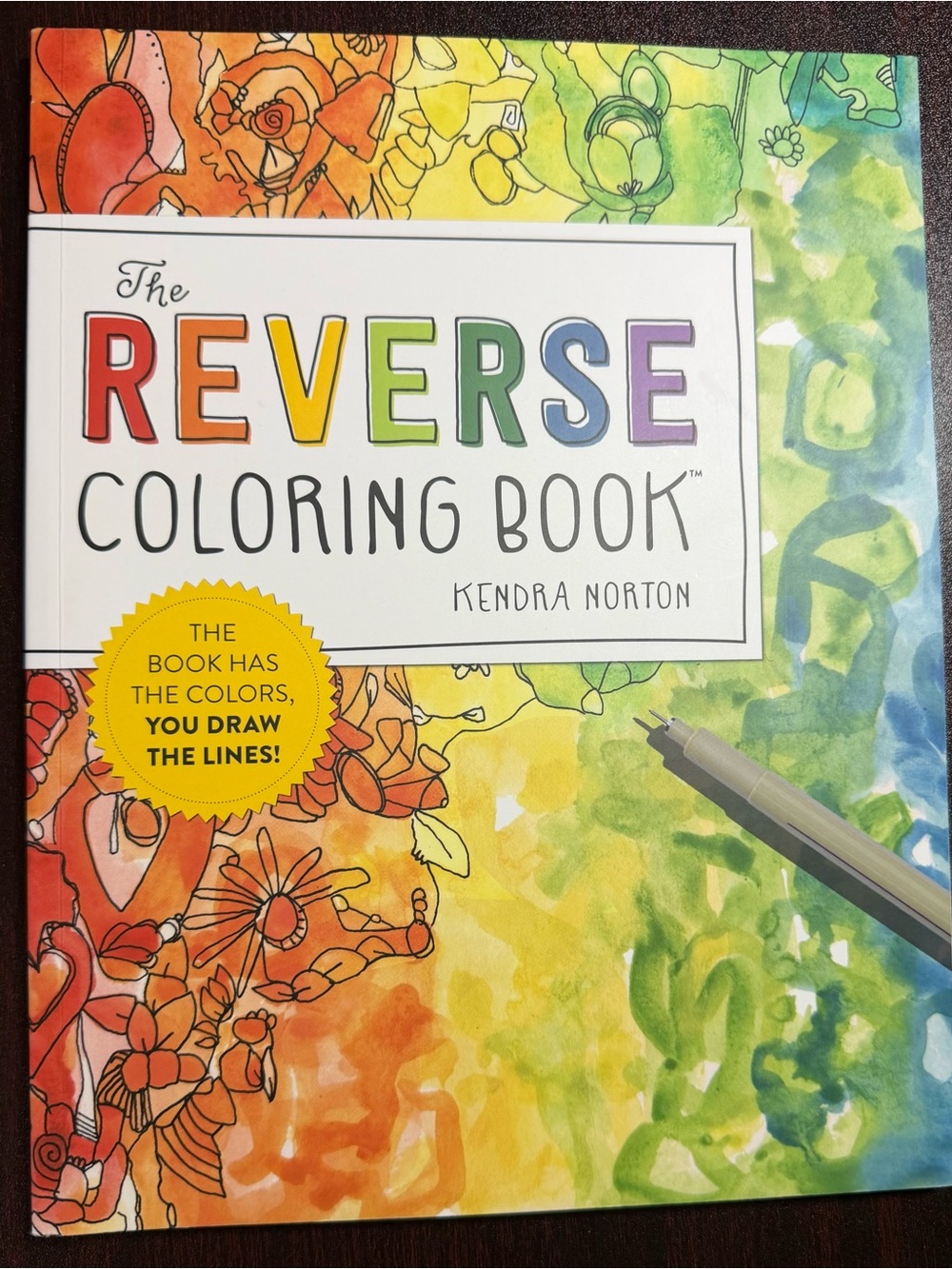 Kendra Norton Reverse Coloring Book - Multicolor